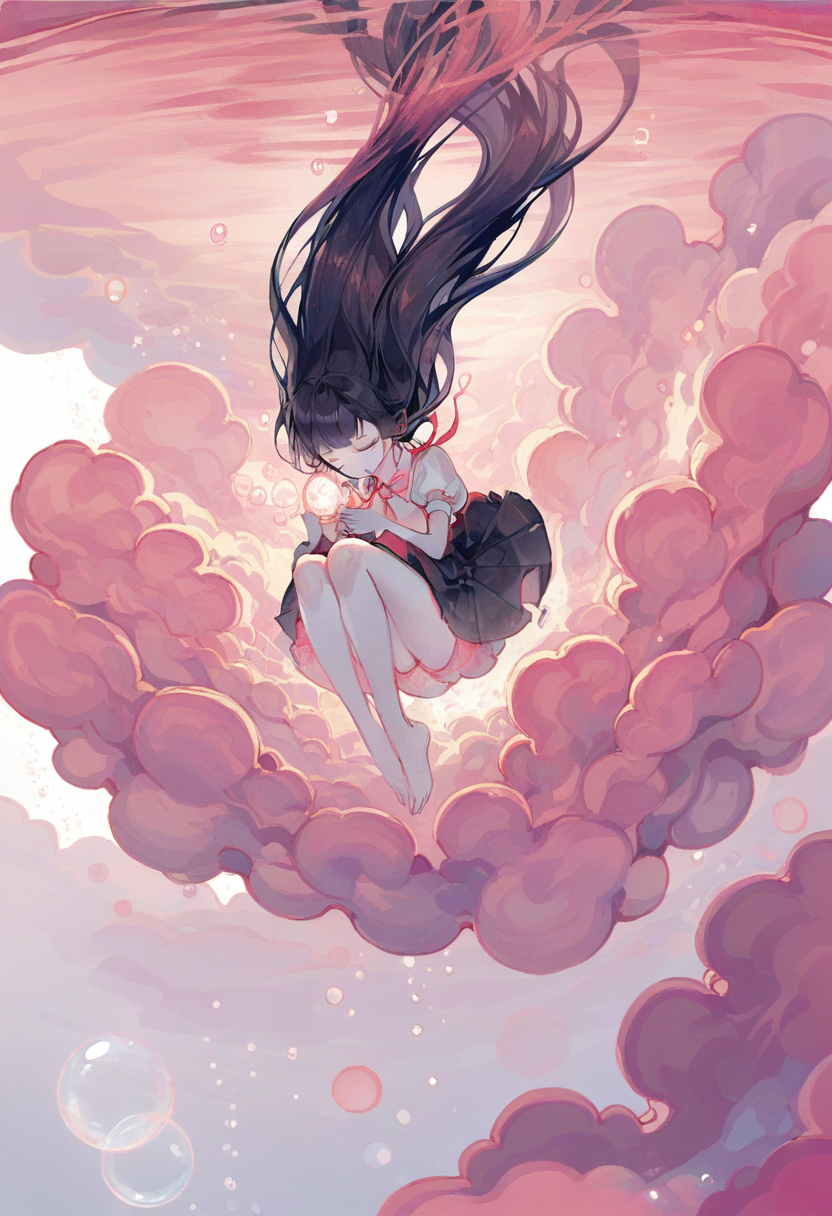 01721-3753093129-1girl,watercolor style,(soft blending_1.2),fluid colors,dreamy washes,delicate textures,organic shapes,atmospheric depth,bubble,.png